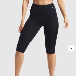 Gymshark Cropped Leggings Black Size Large